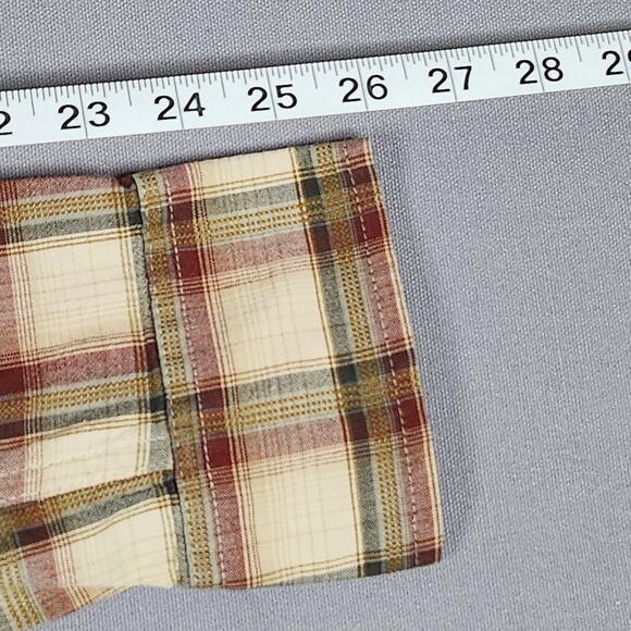 Horny Toad Men's Medium Long sleeve button up organic 100% cotton plaid shirt - Picture 8 of 9